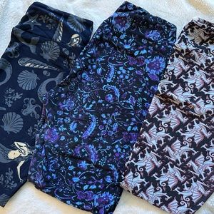 Gently Used LuLaRoe OS Leggings Lot of 3
